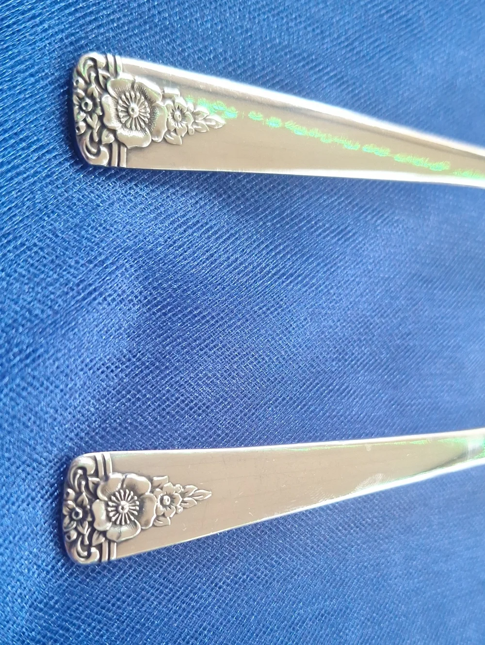 William Rogers Silver-Plate Serving Spoon and Fork Vintage